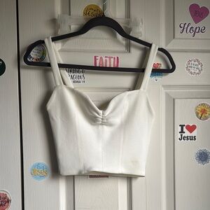 Zara cropped corset tank top